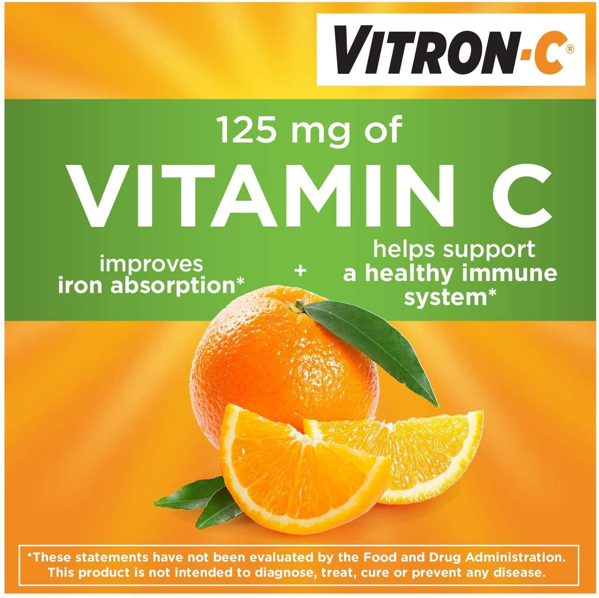 Suplemento Vitron-C -de hierro - 125 mg  65 mg de fuerza