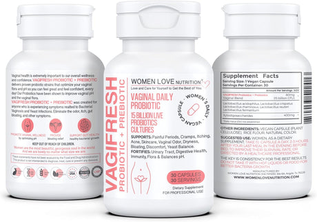 Suplementos  VAGIFRESH, probióticos vaginales