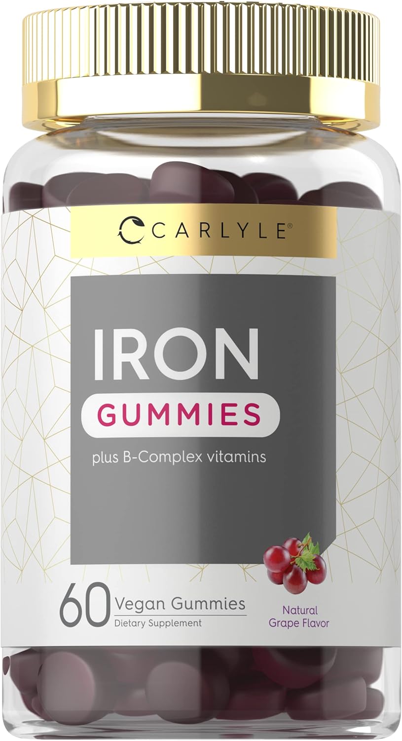 Suplemento Carlyle Gomitas de hierro Vitaminas  complejo B