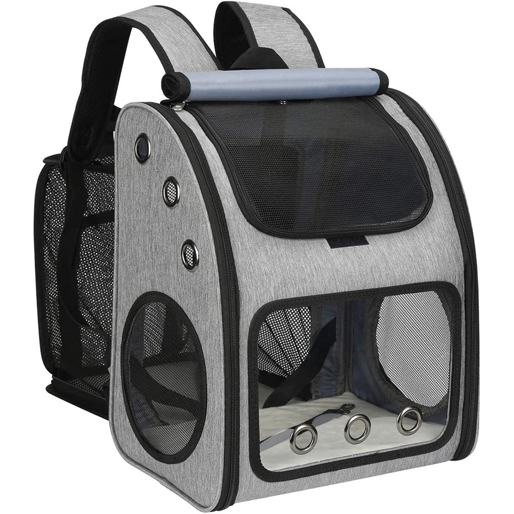 Mochila expandible para mascotas de viaje portátil