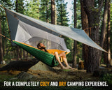 Hamaca XL 2 Personas con Mosquitera y Lona - Resistente 600lbs