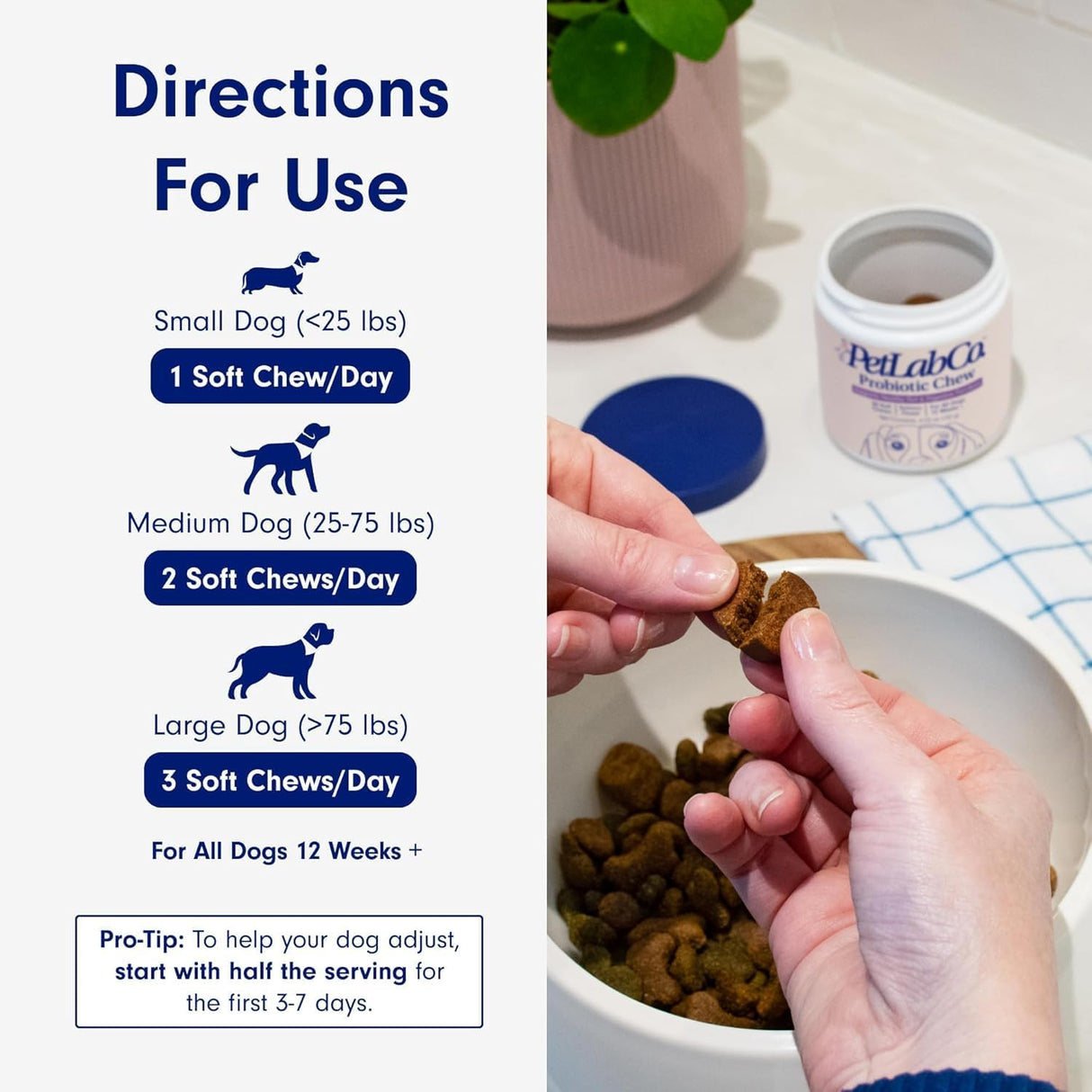 Probioticos para Perros PetLab Co., Salud Digestiva 30 Chews