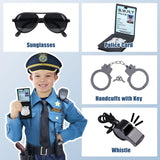 Disfraz de Policía G.C 15PCS para Niños con Accesorios Halloween