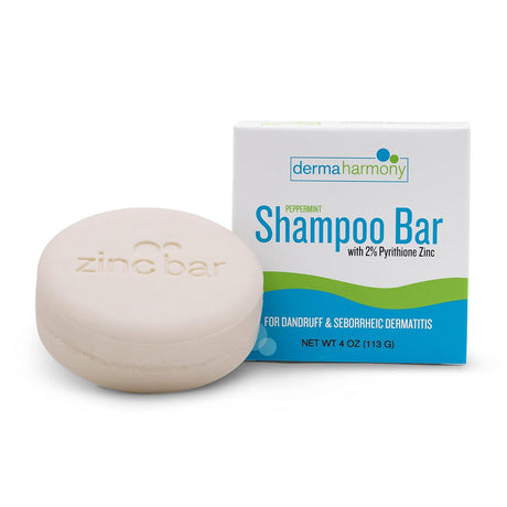 Barra de champú de zinc piritiona para la caspa DermaHarmony