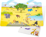 Juego de Stickers Reutilizables Safari, Melissa & Doug, 42 Piezas
