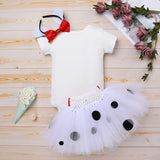 Conjunto de Cumpleaños IDOPIP para Bebés con Tutu y Diadema