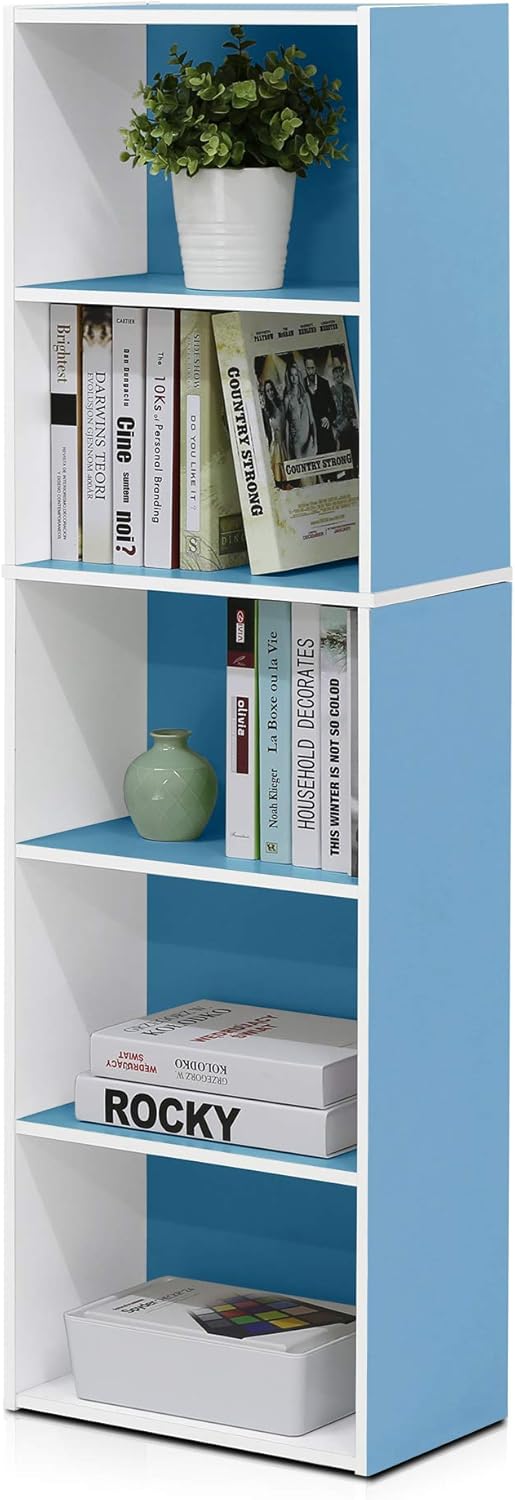 Estantería para libros, 5 niveles, Luder