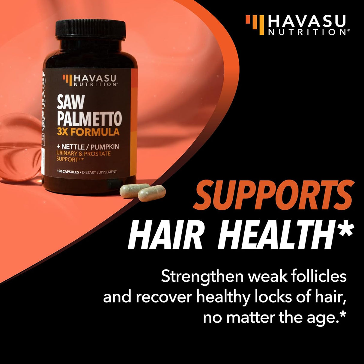 Suplemento de Saw Palmetto, 3X Potente, Salud Prostática, 2 Meses