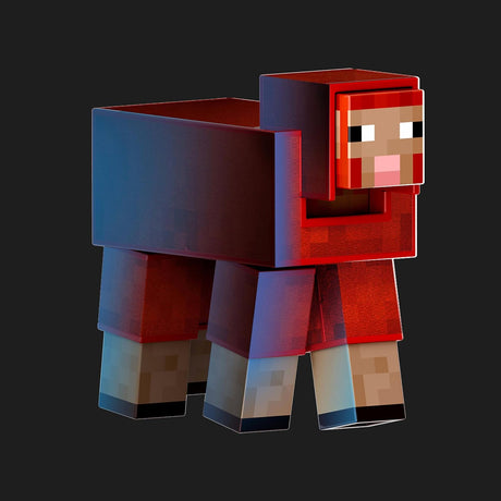 Figura de acción oveja Minecraft Mattel con accesorios, escala 5.5