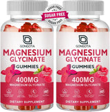Gominolas de Magnesio Glycinato 400 mg, Vit D+B6, 120u