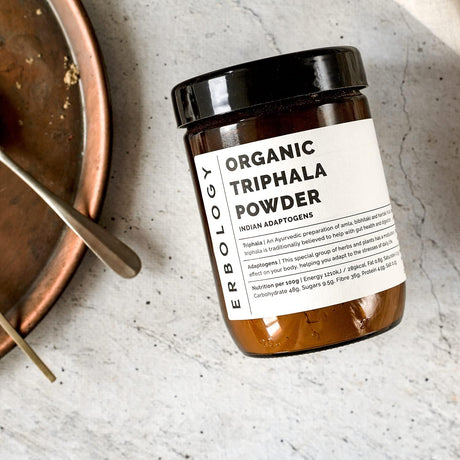 Suplemento Triphala en polvo 100% orgánico de 7.8 onzas
