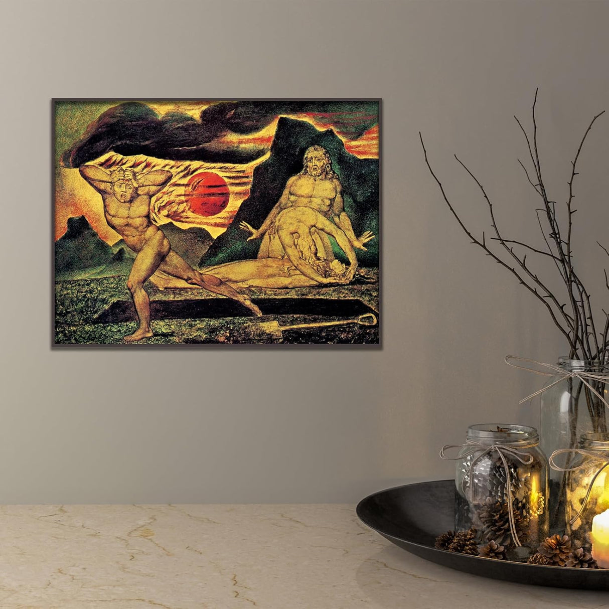Poster de William Blake  El Cuerpo de Abel Encontrado