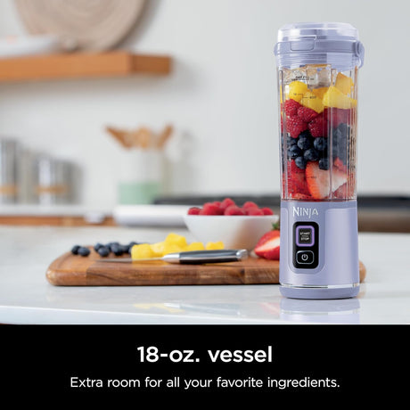 Licuadora Portátil Ninja, 18oz, USB-C Recargable, BC151ML