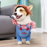 Disfraz de mascota mortal para perro, lindo perro, cosplay, Halloween, Navidad, divertido disfraz de perro, disfraz de fiesta para perros pequeños, medianos y grandes