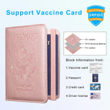 Porta Documentos y Tarjetas  pasaporte y tarjeta de vacuna