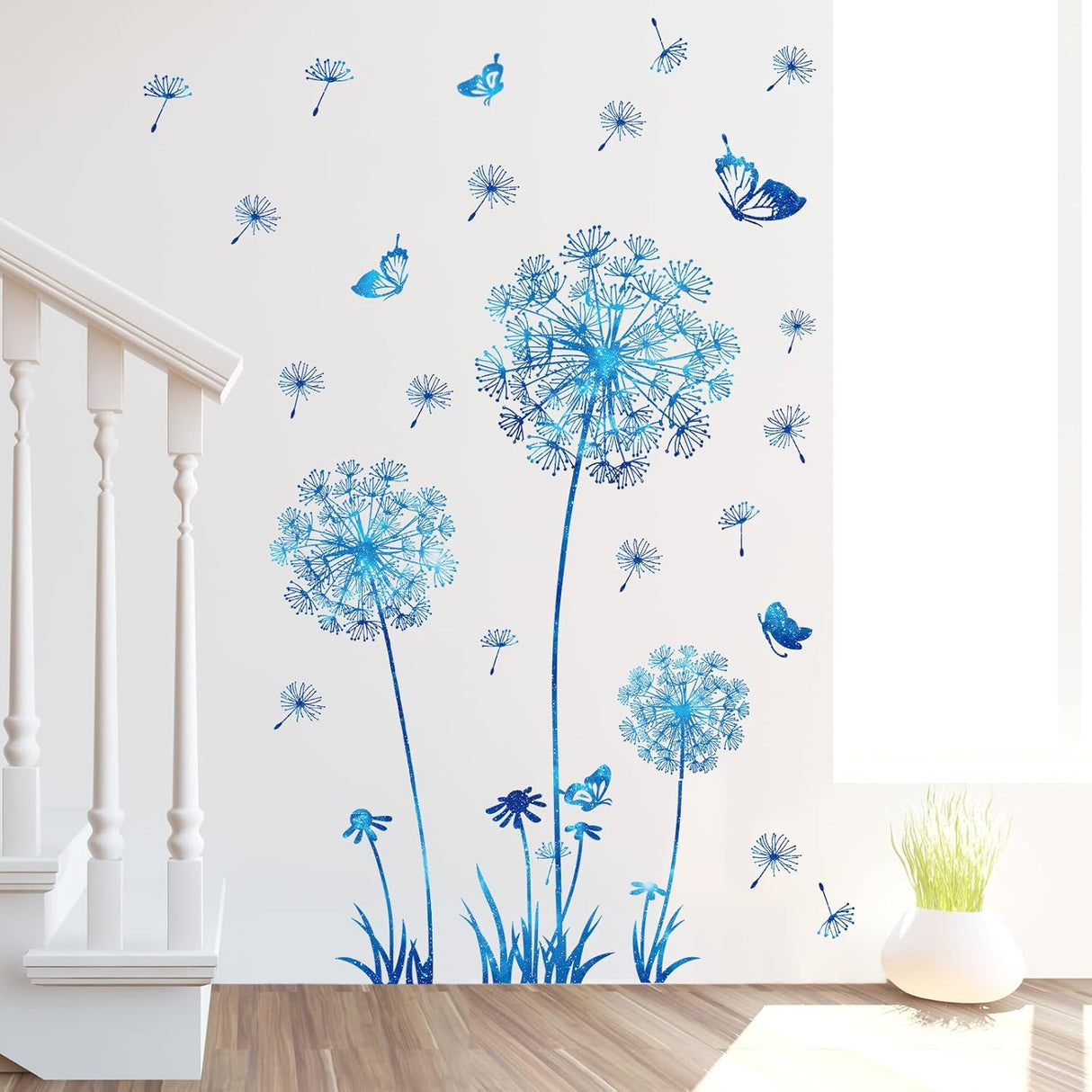 Pegatinas de Pared Flor y Mariposas Supzone para Decoración