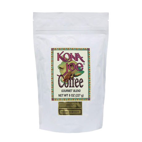 Café Gourmet Kona Joe Decaf, Tueste Medio, Granos 8 oz