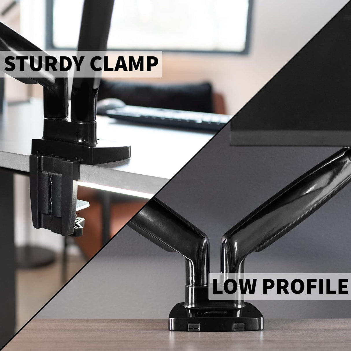 Soporte Doble para Monitores VIVO, Heavy Duty, STAND-V202Q