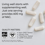N-Acetil L-Cisteína 600mg - Sports Research, 90 Veggie Caps