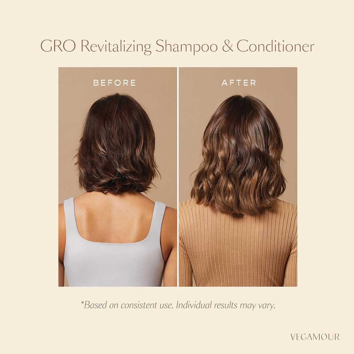 VEGAMOUR Acondicionador revitalizante Mini GRO.