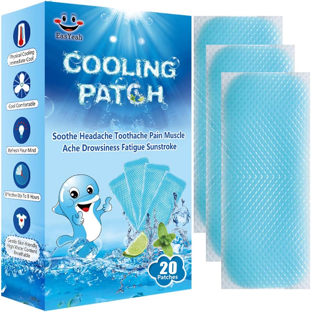 20 hojas de parches refrescantes para aliviar la fiebre