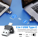 Presentador Inalámbrico USB-C, Recargable, Control Volumen, PPT