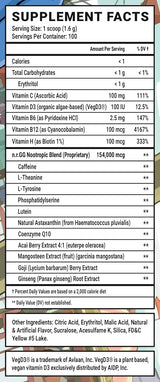 Gamer Supps GG Energy Polvo Nootrópico Keto 100 Servs