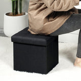 Otoman de Almacenamiento Plegable, Cubo, 12.6" X 12.6" X 12.6