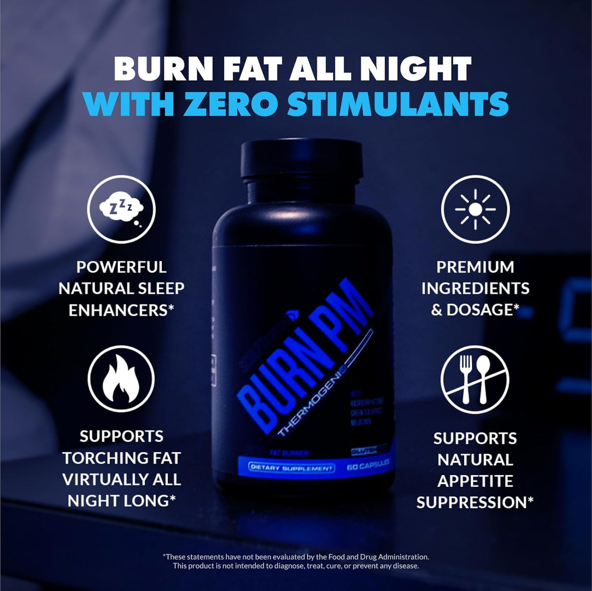 Quemador de grasa nocturno Supresor  apetito Sculpt Nation