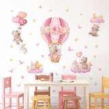 Pegatinas de Pared Tanlaby, Osito y Conejo, Decoración Infantil