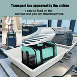 Transportin Suave Aprobado Aerolínea para Gatos y Perros 17x11x11