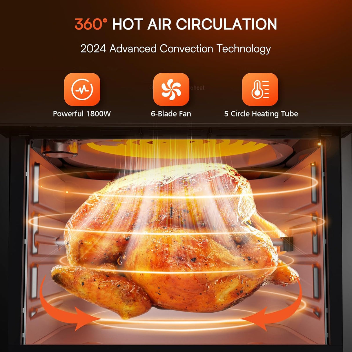 Freidora de aire Nuwave Brio 15.5Qt 10 en 1, 1800W, XL