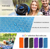 Saco de dormir de camping para adultos color naranja