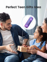 Altavoz Bluetooth IPX7 impermeable con luces y TWS