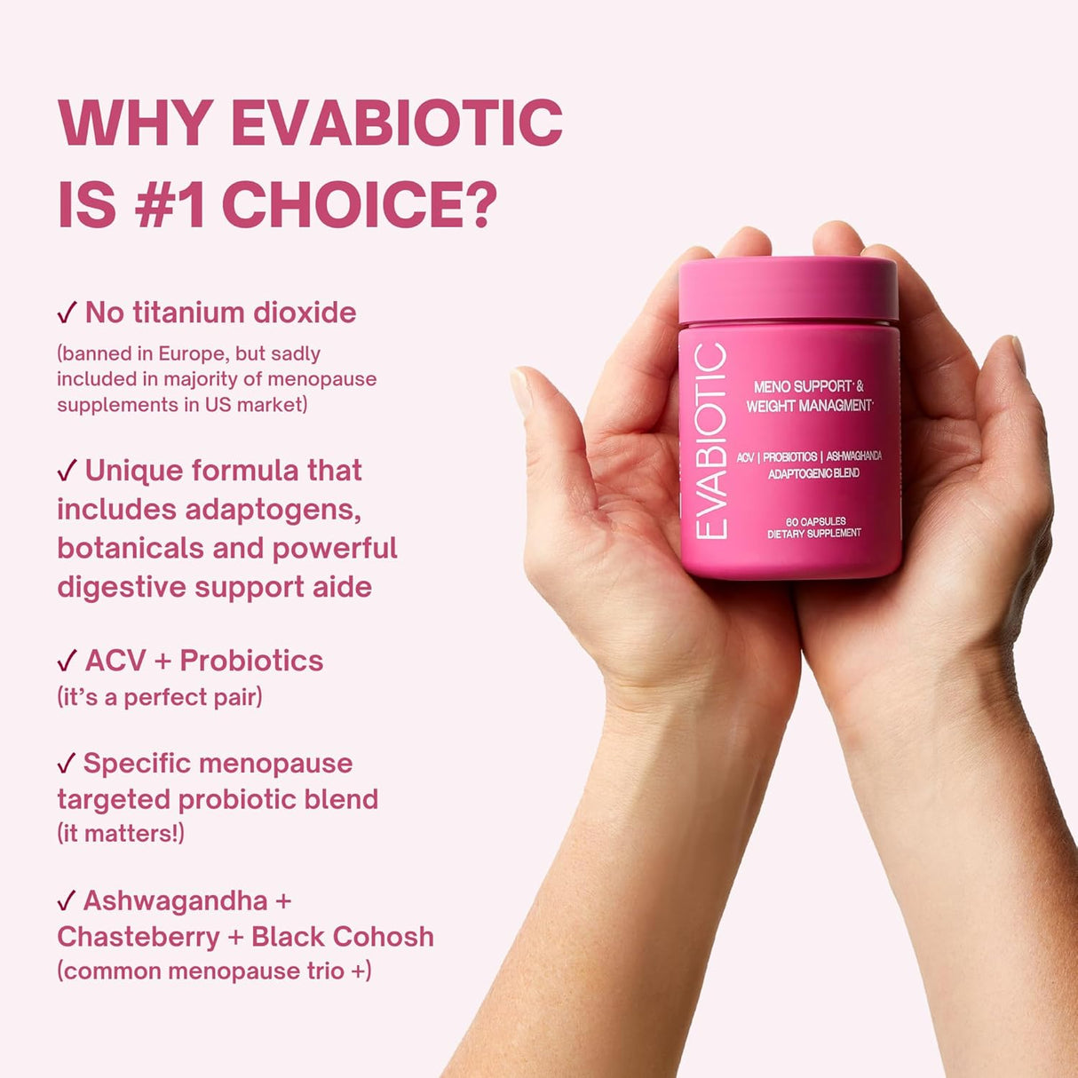 Menopausia Completa Vegana - Ashwagandha, Probióticos, ACV, 60 Caps