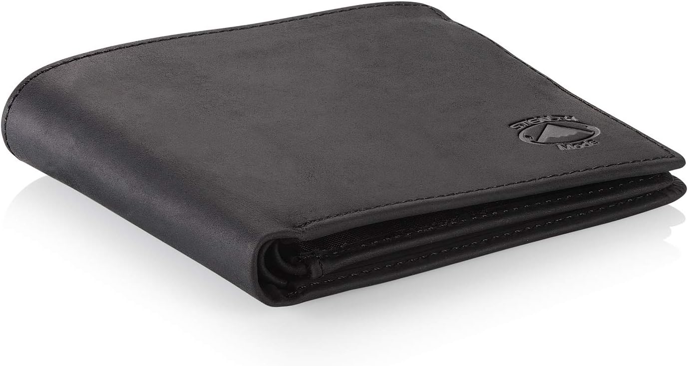 Billetera Bifold Cuero para Hombre con RFID y Ventana ID