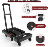 Carretilla Plegable SOLEJAZZ 500LB, 6 Ruedas, 2 Cuerdas Bungee