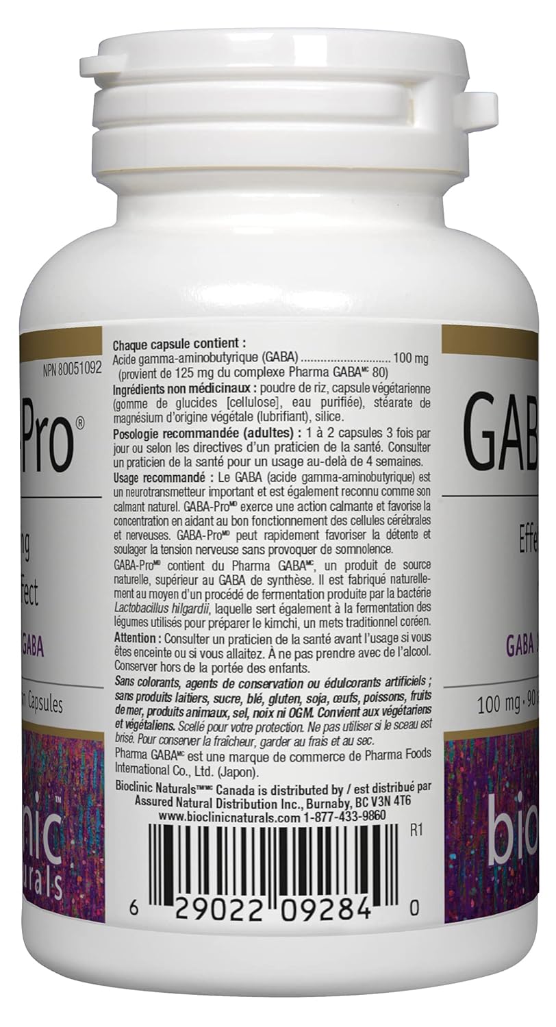 Suplemento GABA Pro Natural 90 VegiCaps