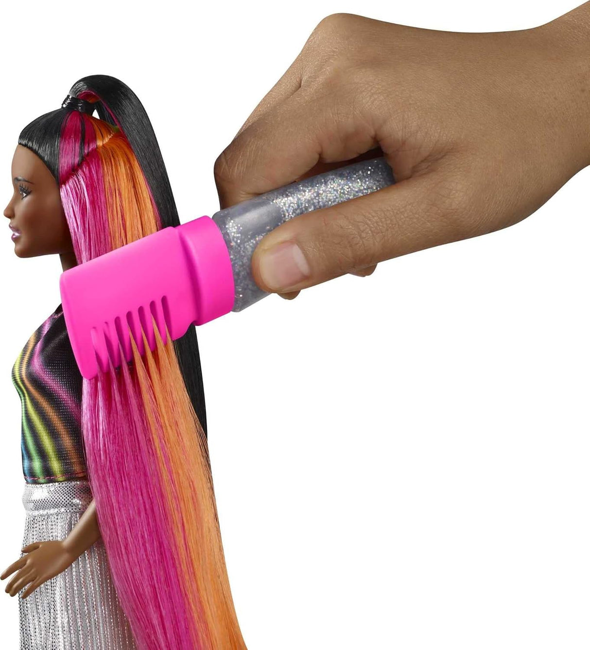 Barbie Muñeca con Cabello Largo y Accesorios de Estilo, Regalo 5-7 años