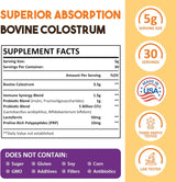 Suplemento de Colostro en Polvo 5000 mg, 30 Porciones
