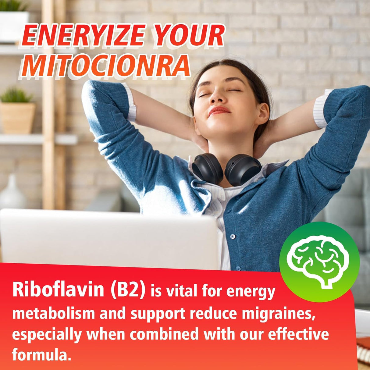 Gomitas Vitamina B2 Riboflavina 400mg con Magnesio, 60u