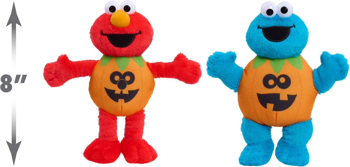 Peluches Halloween Elmo y Cookie Monster, Just Play, 2-Pack