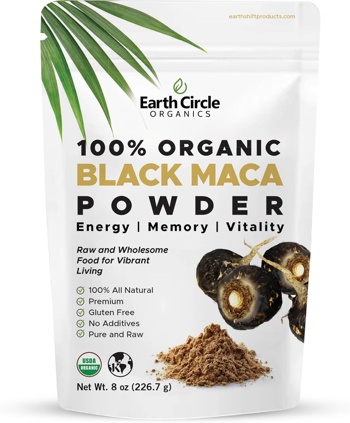 Maca Negra Orgánica Perú, Energía y Vitalidad, 8oz