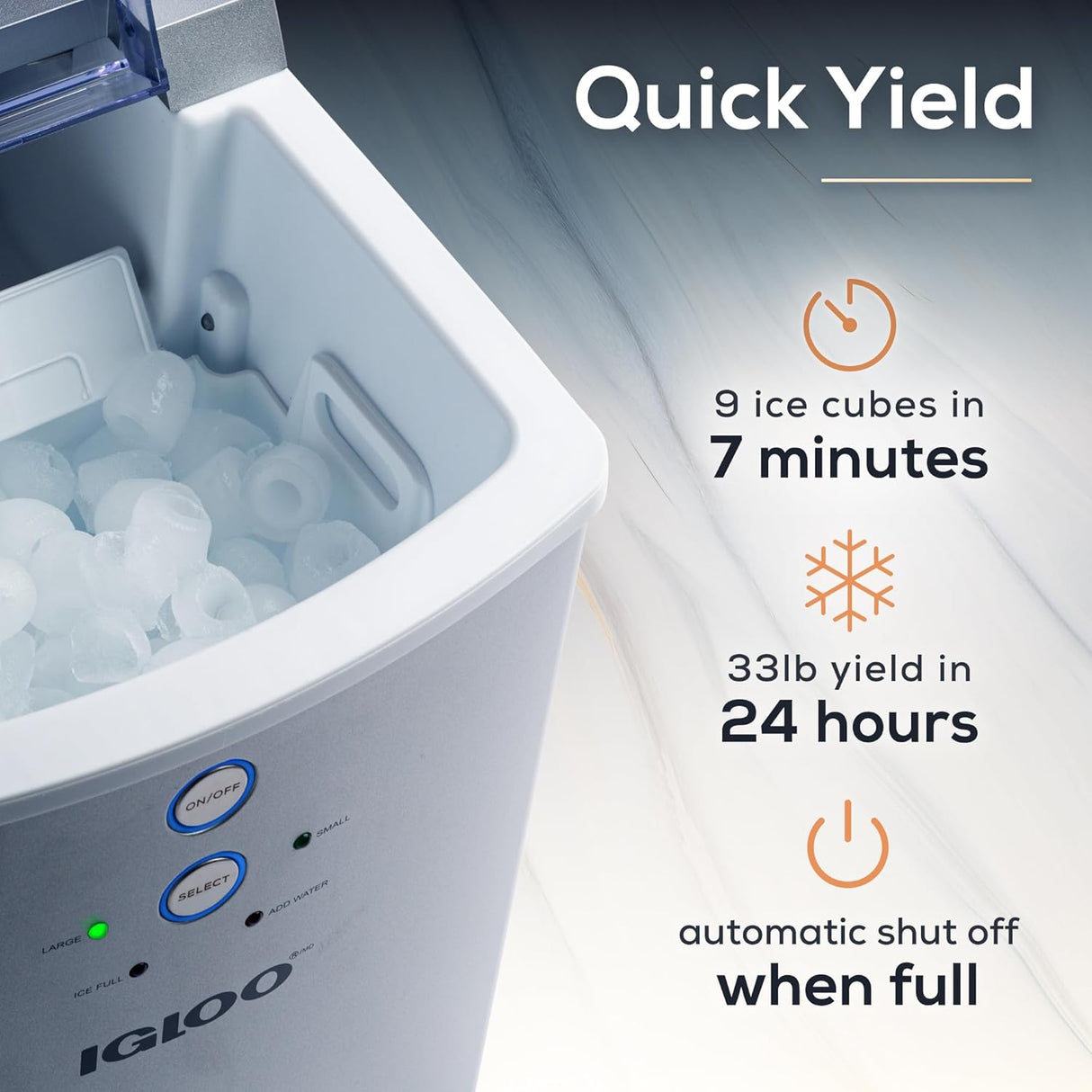 Máquina de Hielo Portátil Automática - Ideal para Bebidas