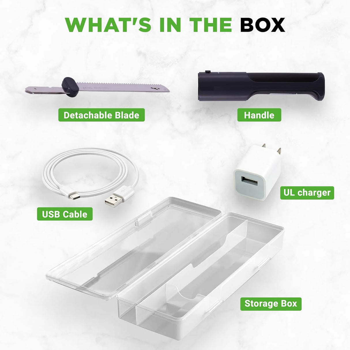 Cuchillo eléctrico NutriChef inalámbrico con función de seguridad