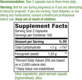 Suplementos Semilla de Fenugreek 610 mg