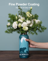 Botella de Agua 32oz BUZIO, Aislante, Con Pajilla, Modelo Bear Mama