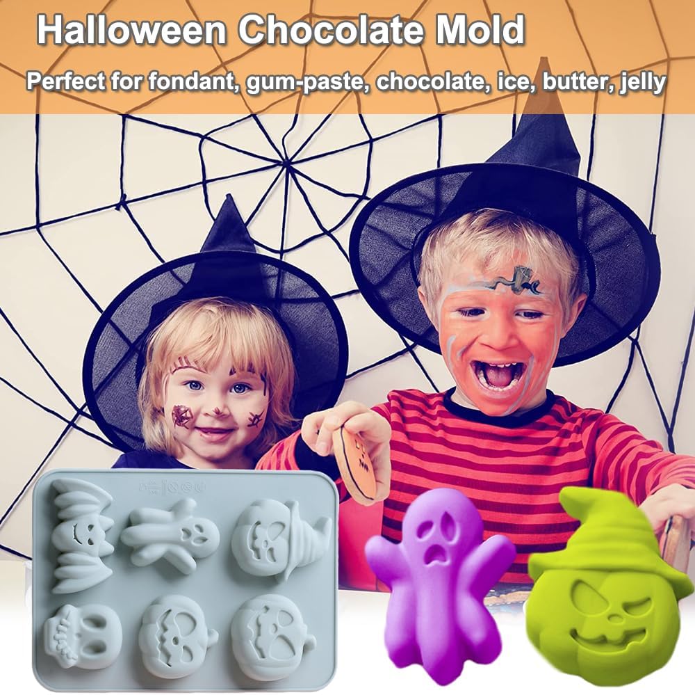 Molde Silicona Halloween 2 Pack para Galletas y Chocolates