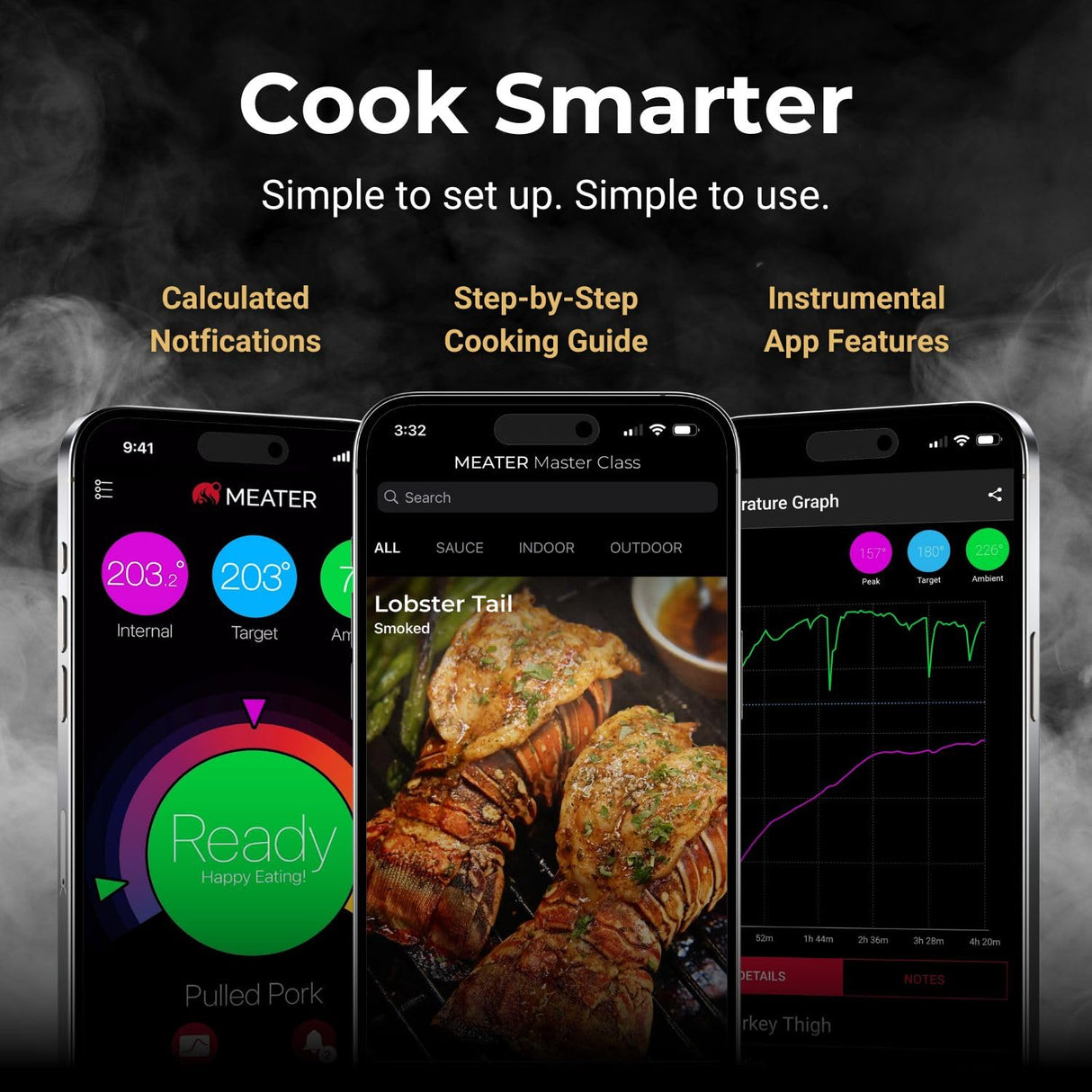 Termómetro de carne inteligente MEATER Block - 4 probes, app