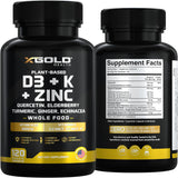 Suplemento multivitamínico 8 en 1 Lichen D3 K2 Zinc Quercetina